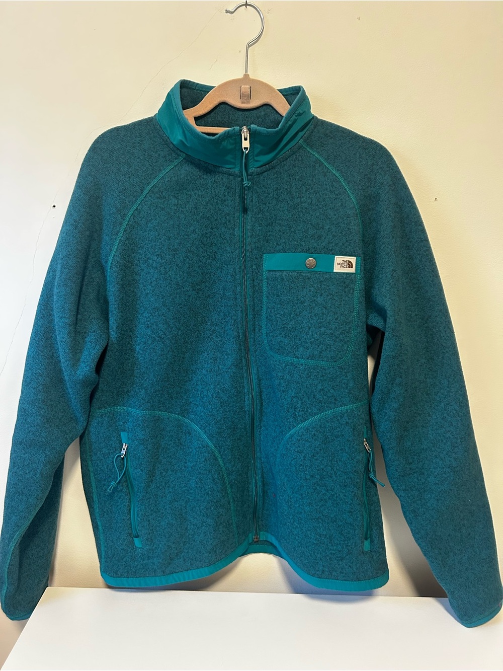 The North Face Teal Full-Zip Fleece Jacket